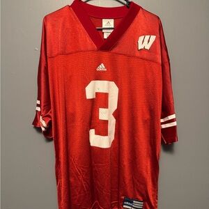 Adidas Scarlet Men's Jersey with White Accents